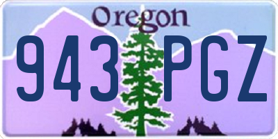 OR license plate 943PGZ