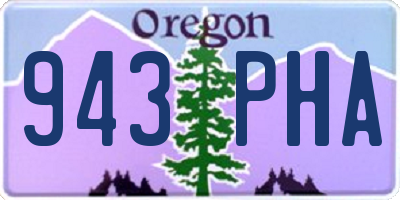 OR license plate 943PHA