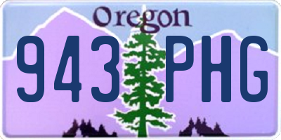 OR license plate 943PHG