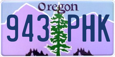 OR license plate 943PHK