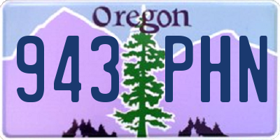 OR license plate 943PHN