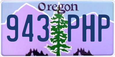 OR license plate 943PHP