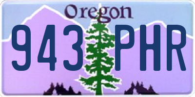 OR license plate 943PHR