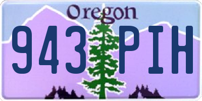 OR license plate 943PIH