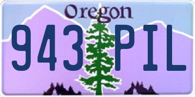 OR license plate 943PIL