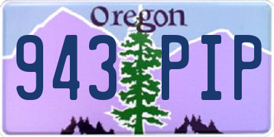 OR license plate 943PIP