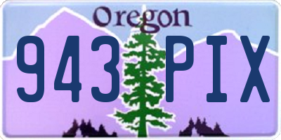 OR license plate 943PIX