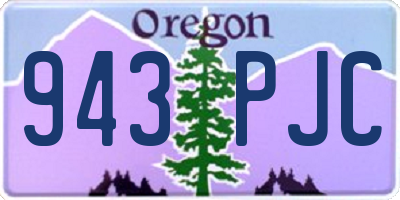 OR license plate 943PJC