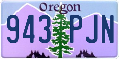 OR license plate 943PJN