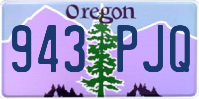 OR license plate 943PJQ