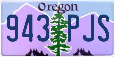 OR license plate 943PJS