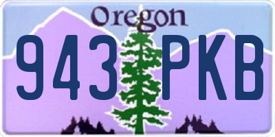 OR license plate 943PKB
