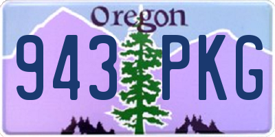 OR license plate 943PKG