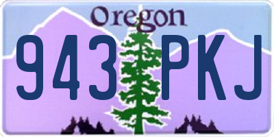 OR license plate 943PKJ