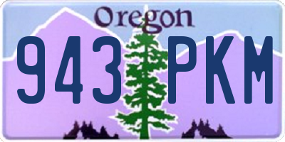 OR license plate 943PKM