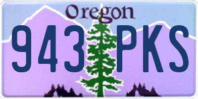 OR license plate 943PKS
