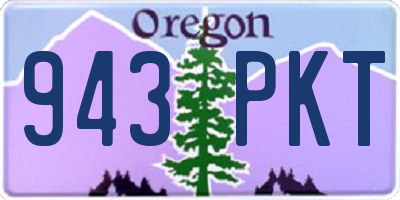 OR license plate 943PKT