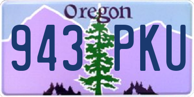 OR license plate 943PKU
