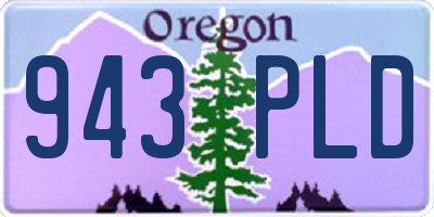 OR license plate 943PLD