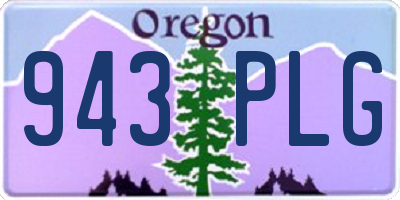 OR license plate 943PLG
