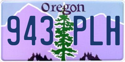 OR license plate 943PLH
