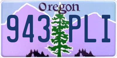 OR license plate 943PLI