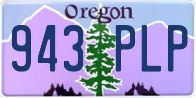 OR license plate 943PLP