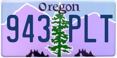 OR license plate 943PLT