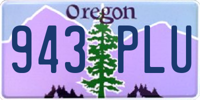 OR license plate 943PLU