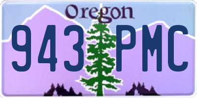 OR license plate 943PMC