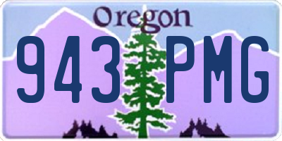 OR license plate 943PMG