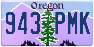 OR license plate 943PMK