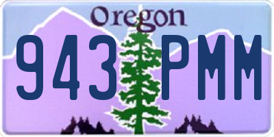 OR license plate 943PMM