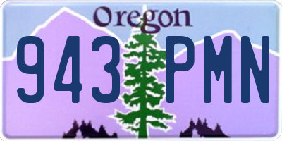 OR license plate 943PMN