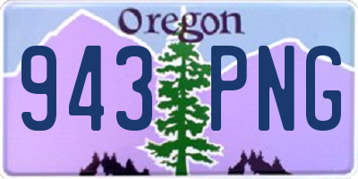 OR license plate 943PNG
