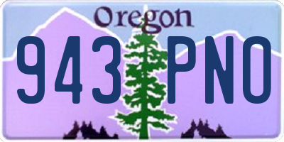 OR license plate 943PNO