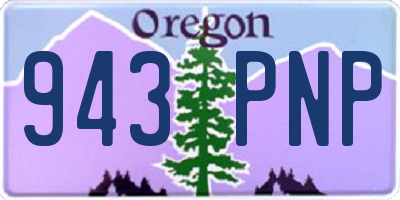 OR license plate 943PNP