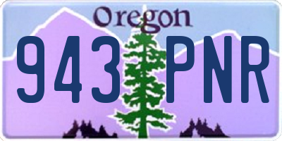 OR license plate 943PNR