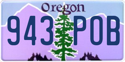 OR license plate 943POB