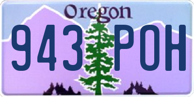 OR license plate 943POH