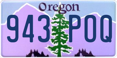 OR license plate 943POQ