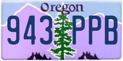 OR license plate 943PPB