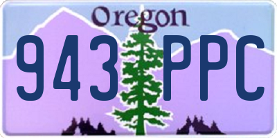 OR license plate 943PPC