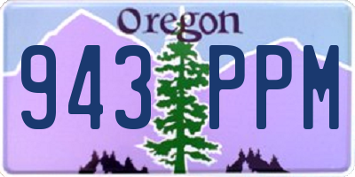 OR license plate 943PPM