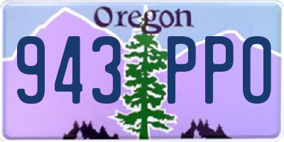 OR license plate 943PPO