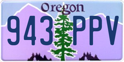 OR license plate 943PPV