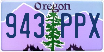 OR license plate 943PPX