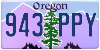 OR license plate 943PPY