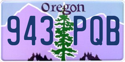 OR license plate 943PQB