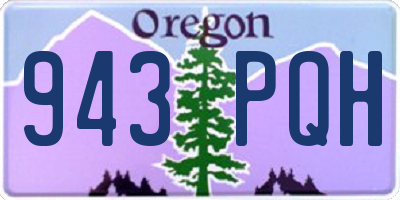 OR license plate 943PQH